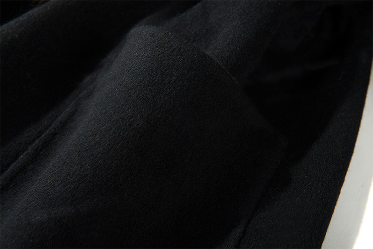 Hooded Woolen Coat With Raccoon Trimming 713 Details 5