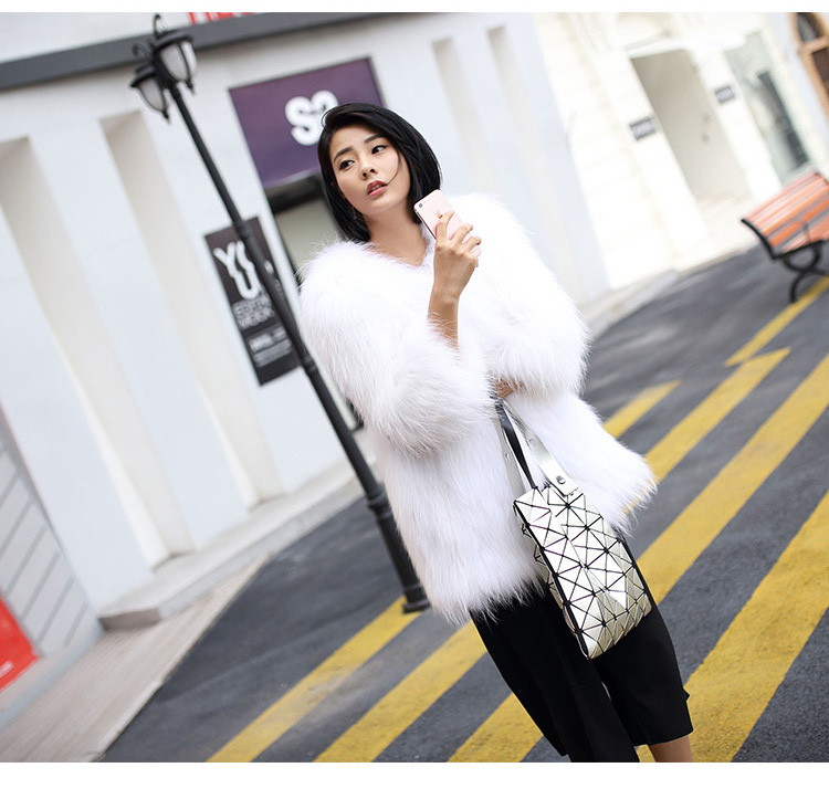 Knitted Raccoon Fur Coat 772 Details 8