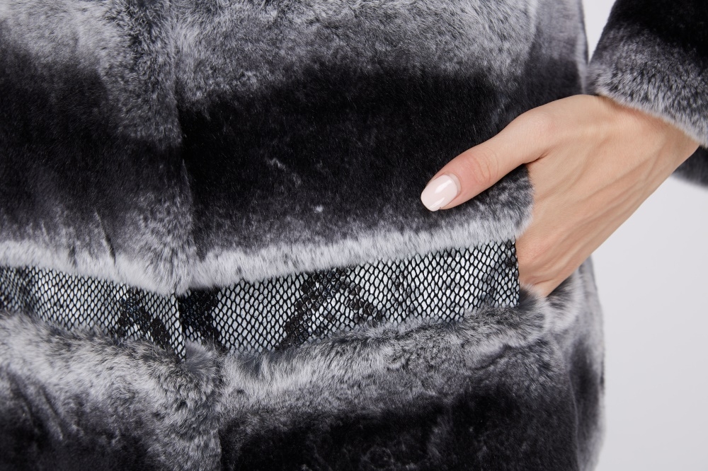 Rex Rabbit Fur Coat 219 Details 3