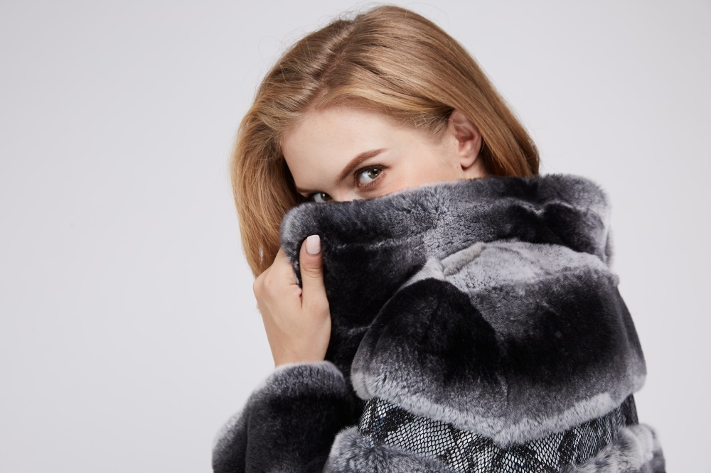 Rex Rabbit Fur Coat 219 Details 1
