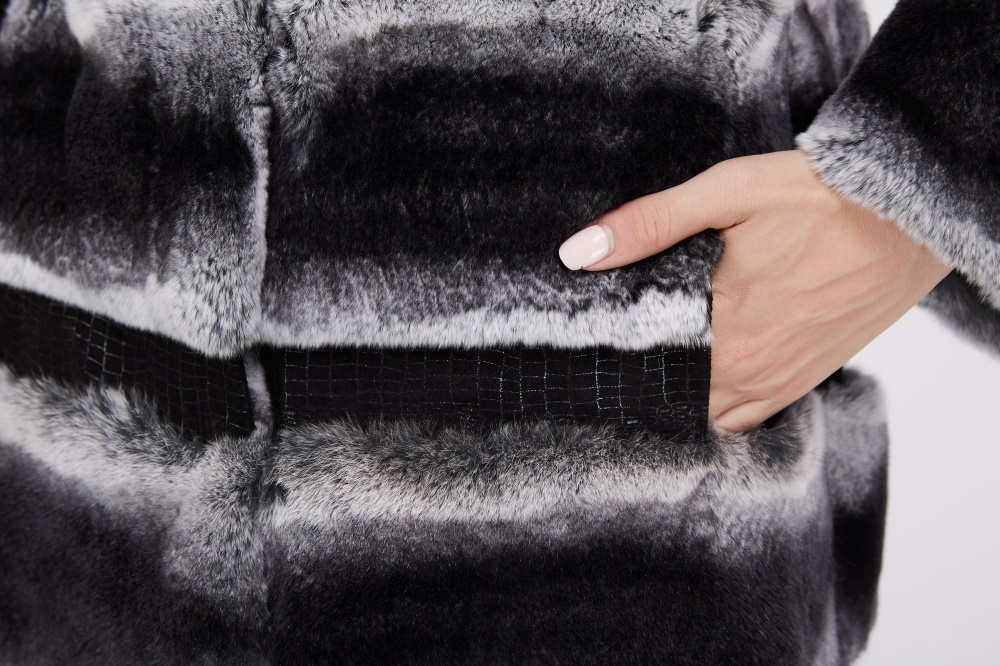 Rex Rabbit Fur Coat 220 Details 4
