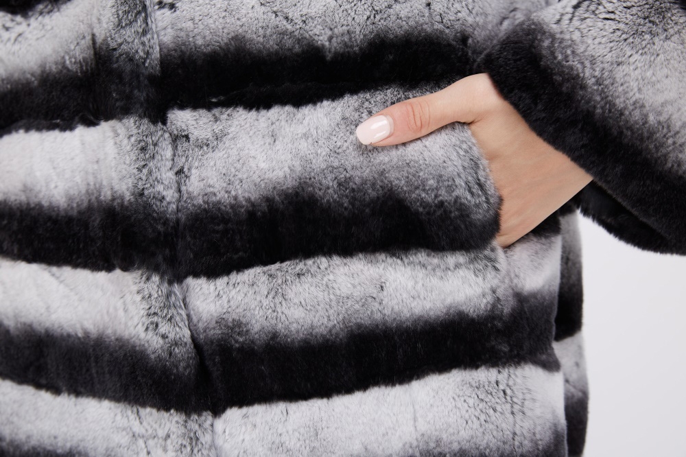 Rex Rabbit Fur Coat 224 Details 4