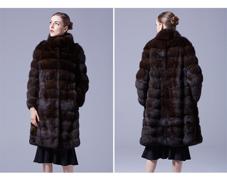 Sable Fur Long Coat 069 Details 2
