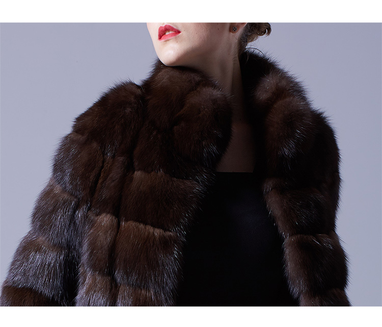 Sable Fur Long Coat 069 Details 1