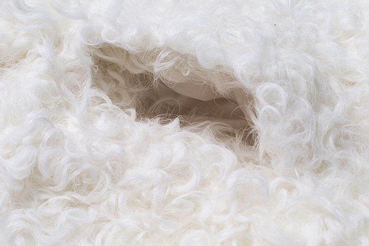3-4 Length Sheep Fur Coat 688 Details 2