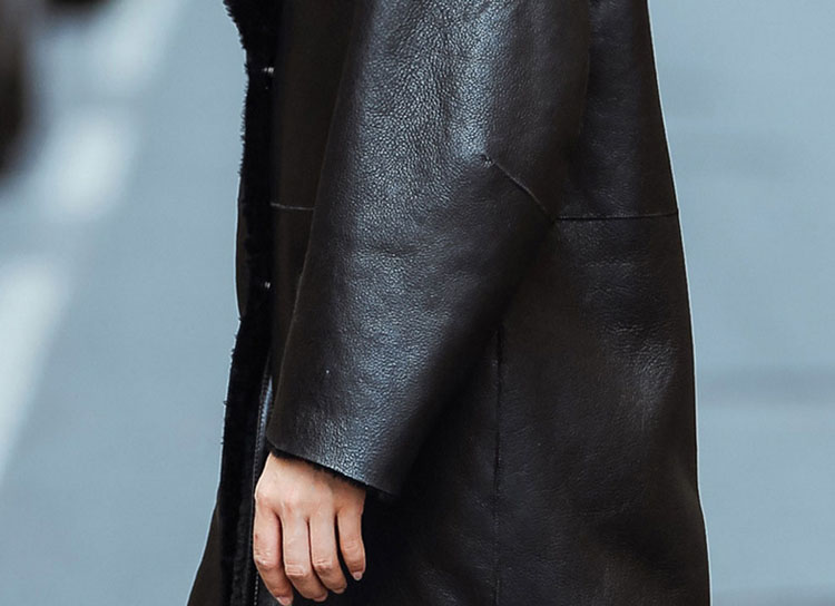 Shearling Sheepskin Coat 695 Details 3