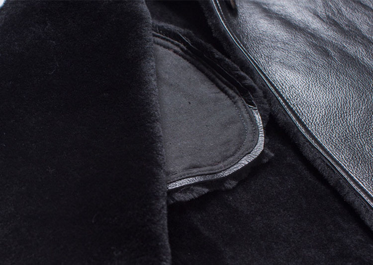 Shearling Sheepskin Coat 696 Details 5