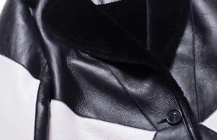 Shearling Sheepskin Coat 696 Details 1