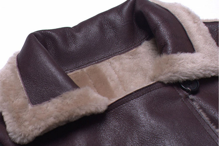 Full Length Shearling Sheepskin Coat 697 Details 1