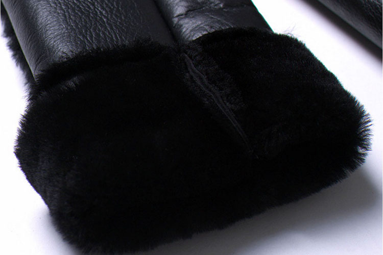 Full Length Shearling Sheepskin Coat 698 Details 4