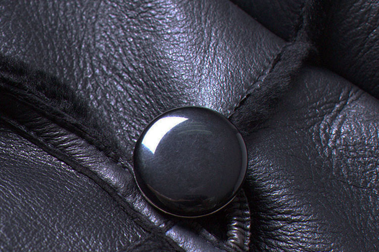 Full Length Shearling Sheepskin Coat 698 Details 2