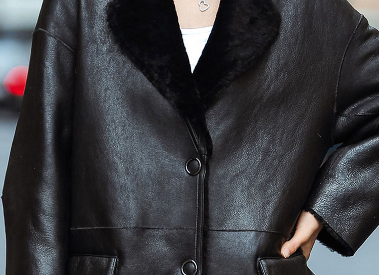 Shearling Sheepskin Coat 695 Details 1