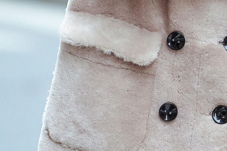 Full Length Shearling Lambwool Coat 700 Gray 3