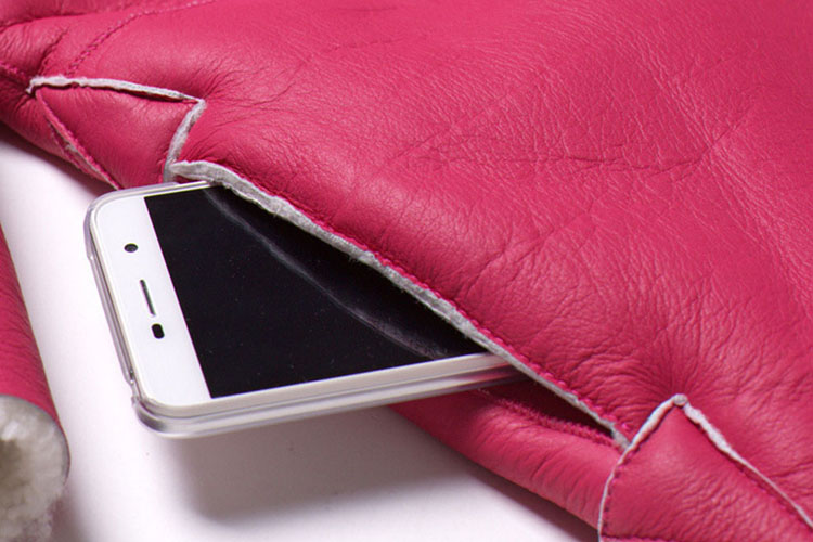 3-4 Length Shearling Lambskin Coat 703 Details 3