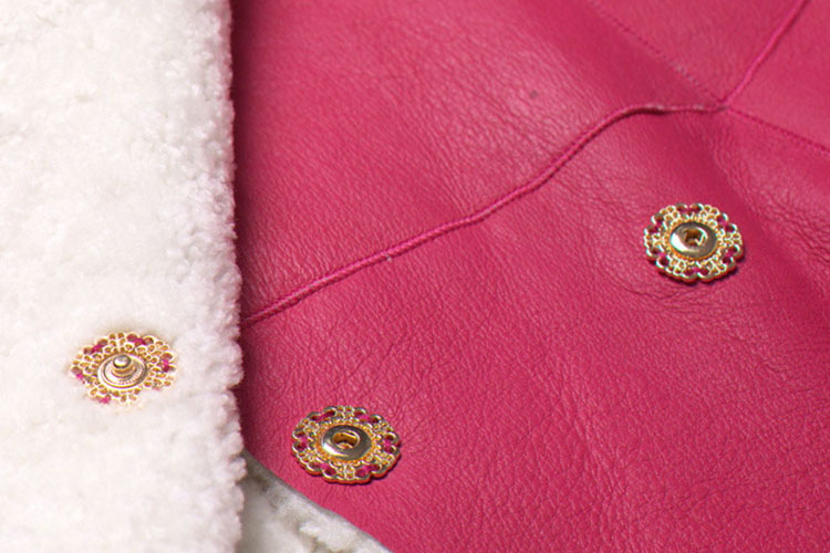 3-4 Length Shearling Lambskin Coat 703 Details 2
