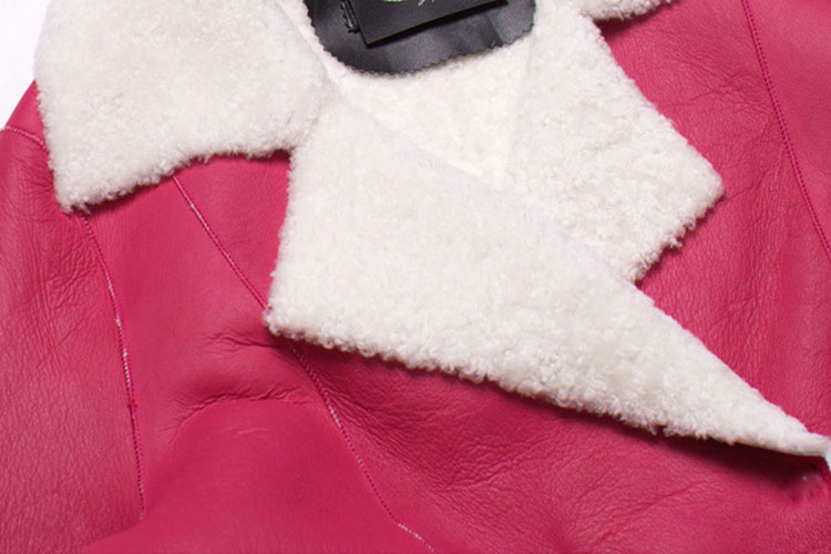 3-4 Length Shearling Lambskin Coat 703 Details 1