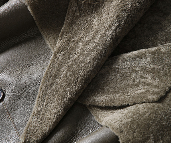 Welted Shearling Sheepskin Coat 747 Details 16