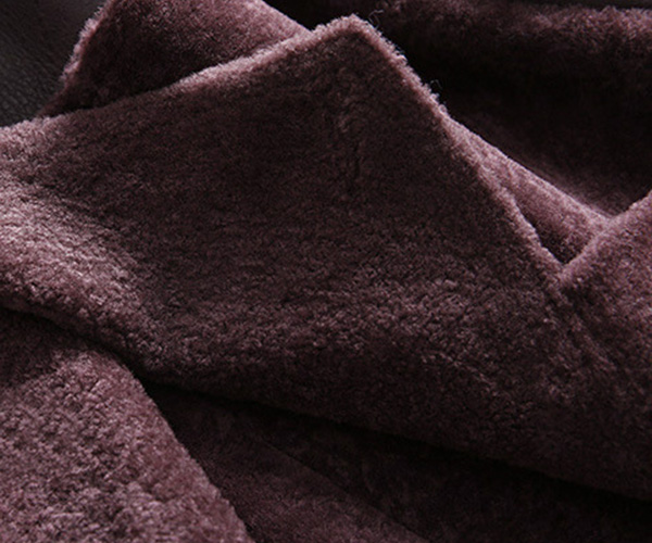 Welted Shearling Sheepskin Coat 747 Details 10