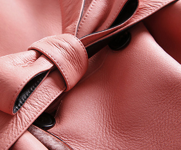 Welted Shearling Sheepskin Coat 747 Details 7