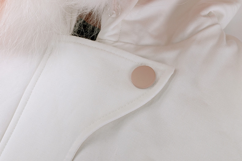 Raccoon Fur Trimmed Hooded Down-filled Winter Coat 0015-4