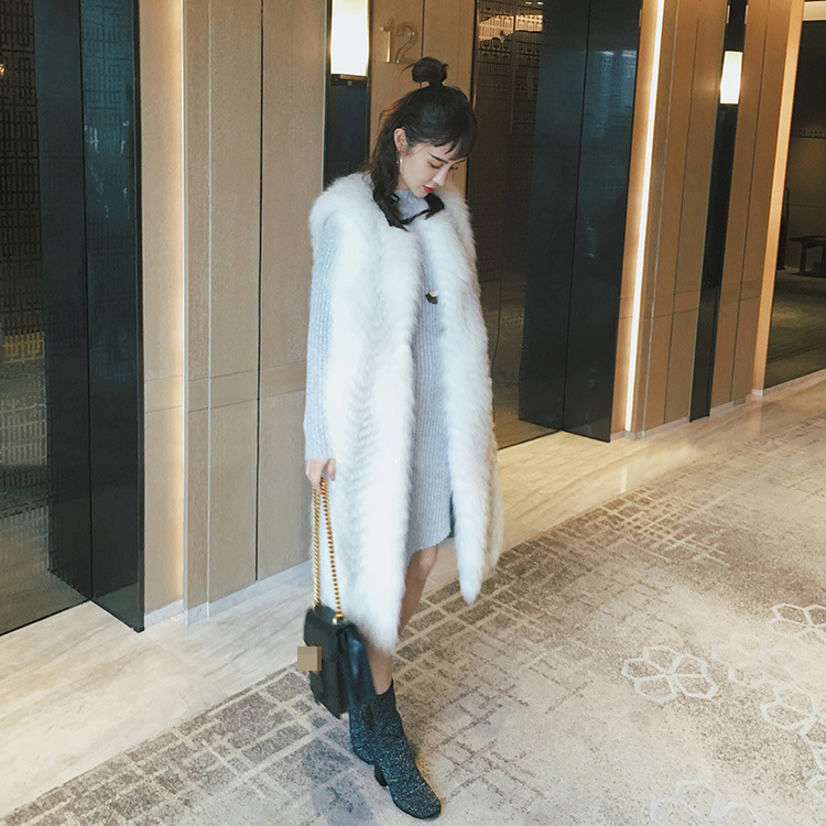 Cross Fox Fur Vest 804 Details 1