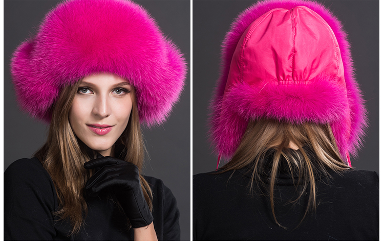 Fox Fur Trapper Hat 859 1 Details 11