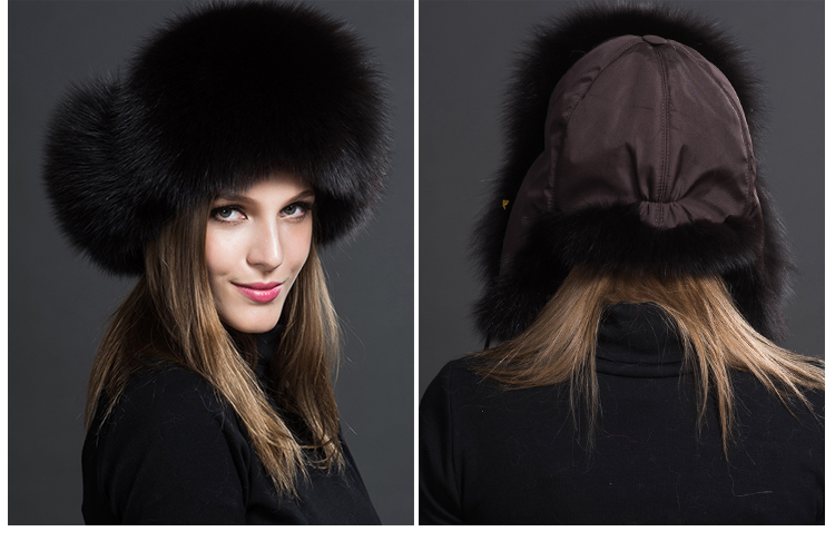 Fox Fur Trapper Hat 859 1 Details 9