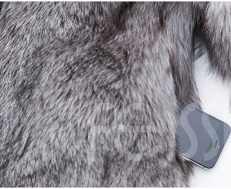 Silver Fox Fur Cropped Jacket 0007-10