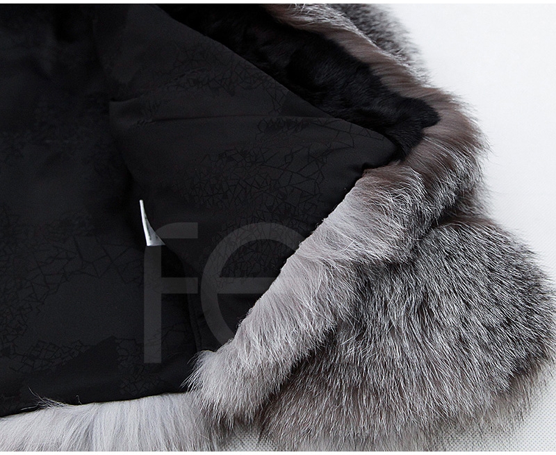 Silver Fox Fur Cropped Jacket 0007-13