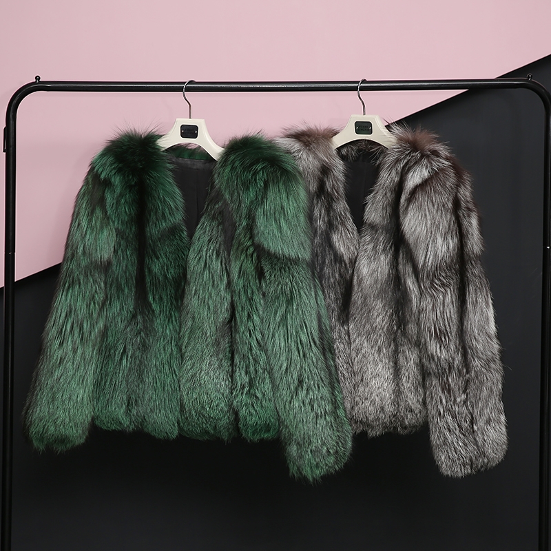 Silver Fox Fur Jacket 0068-0