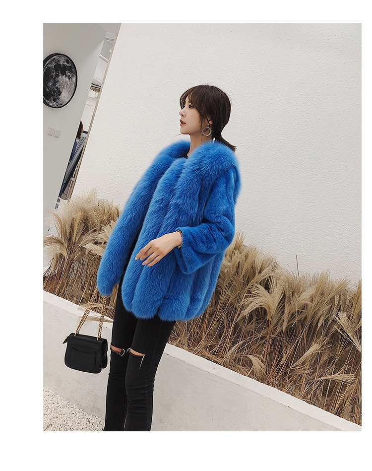 Fox Fur Jacket with Mink Fur Sleeves 0069-8