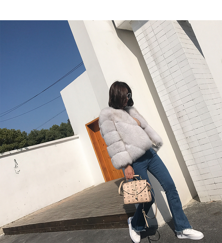 Blue Fox Fur Jacket 005 Details 16