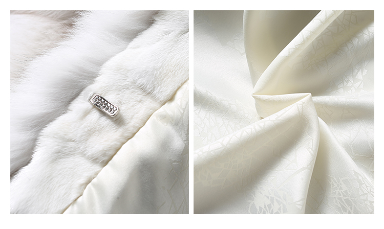 Blue Fox Fur Coat 006 Details 5
