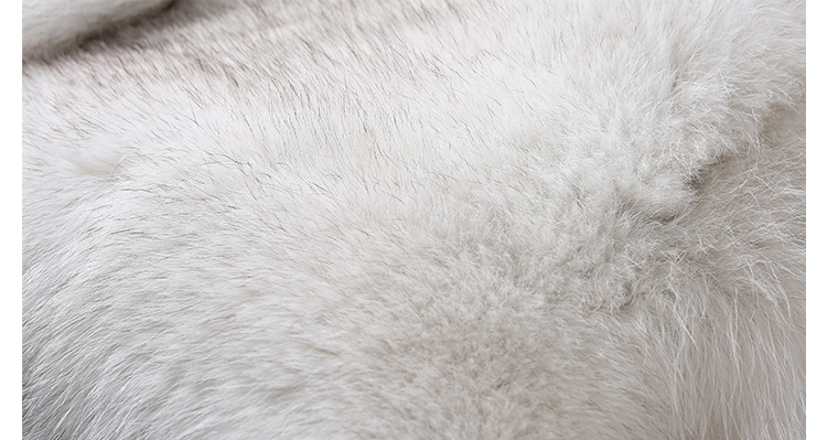 Blue Fox Fur Coat 006 Details 4