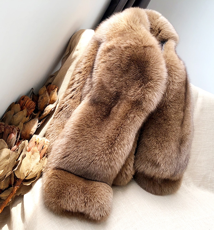 Cropped Fox Fur Jacket 272 Details 1