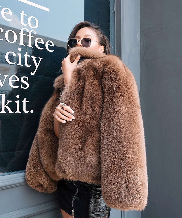 Cropped Fox Fur Jacket 272 Details 3