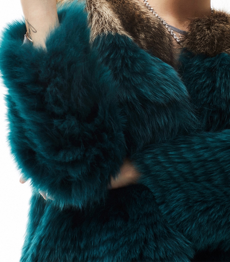 Cropped Fox Fur Jacket 296-2