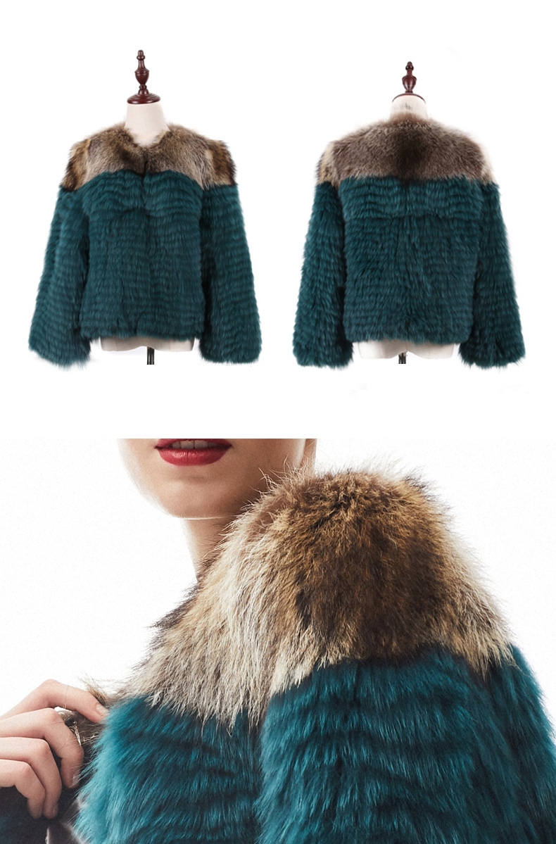 Cropped Fox Fur Jacket 296-1