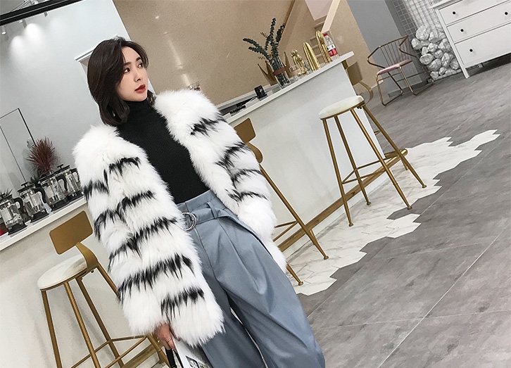 Knitted Fox Fur Jacket 316-1