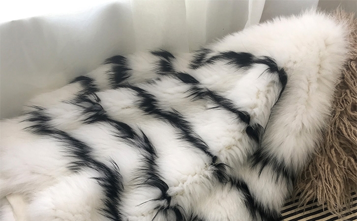 Knitted Fox Fur Jacket 316-2