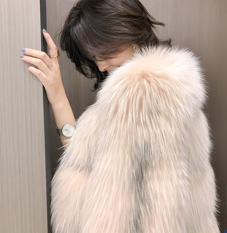 Arctic Marble Fox Fur Jacket 328-3