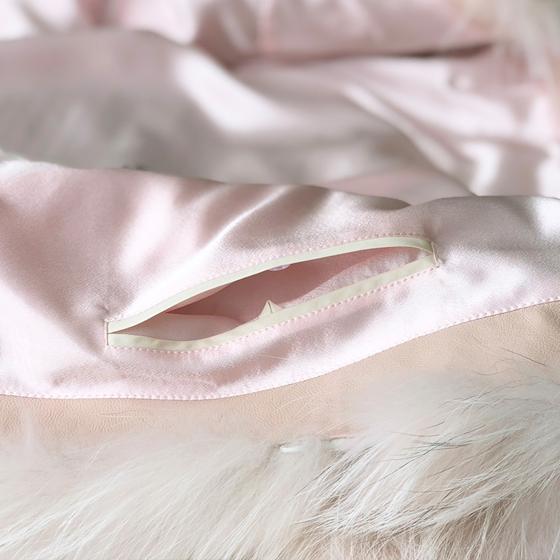 Arctic Marble Fox Fur Jacket 328-6