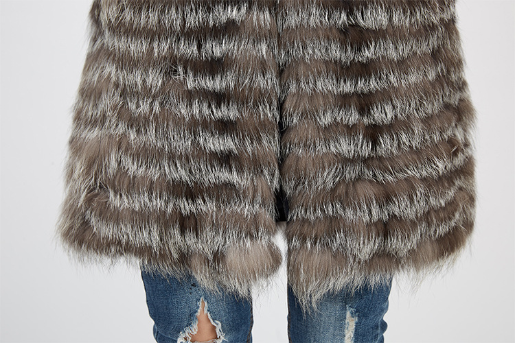 Silver Fox Fur Jacket 970 Details 13