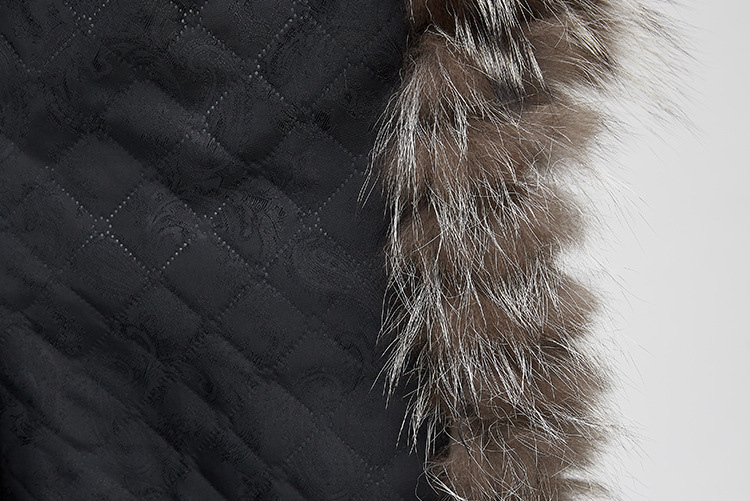 Silver Fox Fur Jacket 970 Details 14