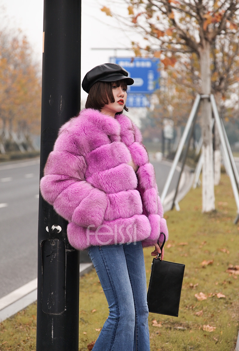 Fox Fur Jacket 986 details 9