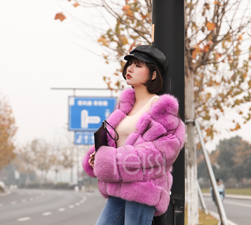 Fox Fur Jacket 986 details 13