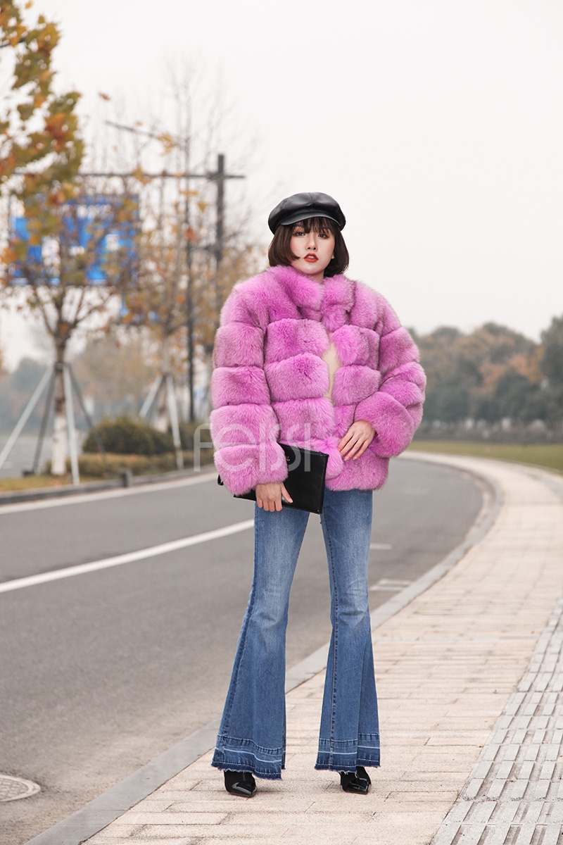 Fox Fur Jacket 986 details 8