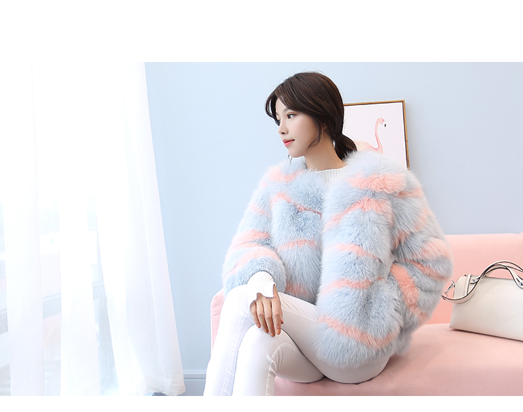 Fox Fur Jacket 989 details 8