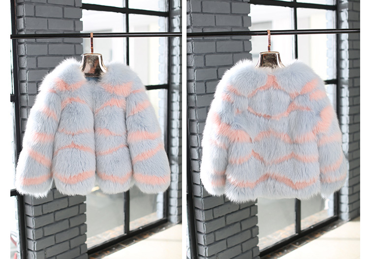 Fox Fur Jacket 989 details 5
