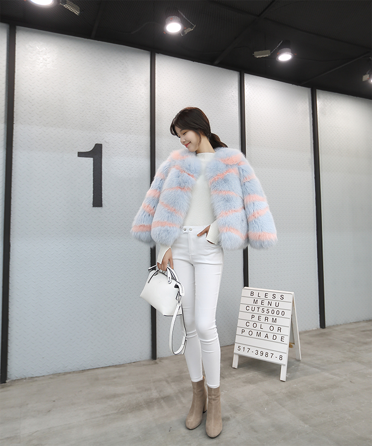Fox Fur Jacket 989 details 16